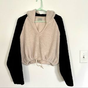 UO Crop Fuzzy Sweater